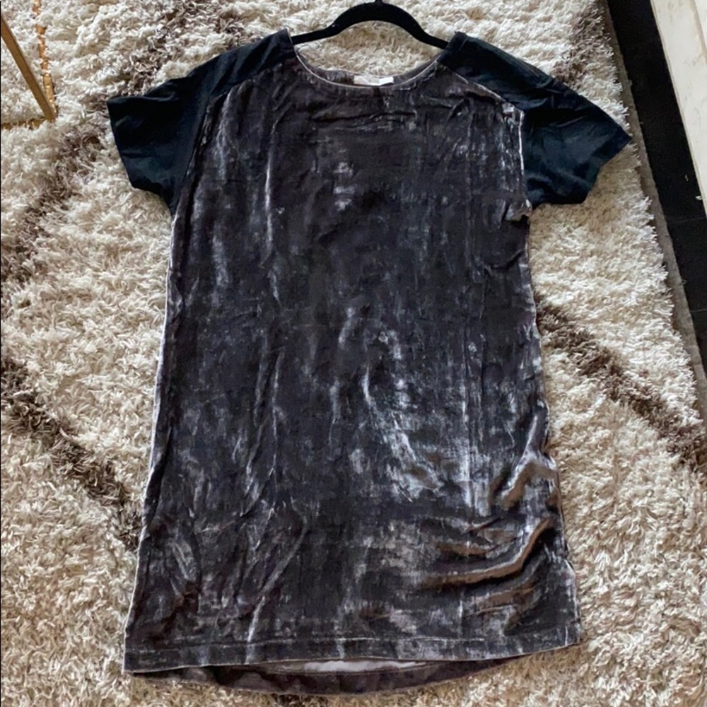 Eliot Velvet Zip Shoulder Dress